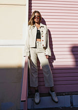 Load image into Gallery viewer, Afends Womens Shelby - Corduroy High Waist Wide Leg Pants - Macadamia