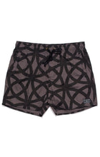 Load image into Gallery viewer, Afends Mens Baywatch - Black 70's - Swim Shorts