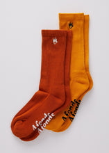 Load image into Gallery viewer, Afends Unisex Flame - Two Pack Socks