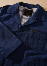Load image into Gallery viewer, Afends Mens Bluey - Workwear Jacket - Black Iris