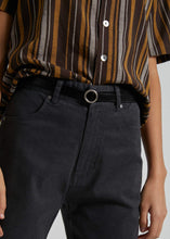 Load image into Gallery viewer, Afends Womens Days Like This - Vegetable Tanned Skinny Leather Belt -Black