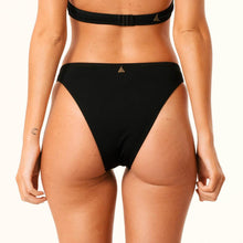 Load image into Gallery viewer, Afends Womens Black High Cut - High Cut Bikini Bottom