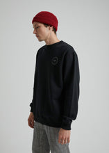 Load image into Gallery viewer, Afends Mens Circle Pit - Crew Neck - Black