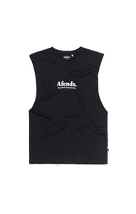 Afends Mens Base Cut - Logo Band Cut Tee