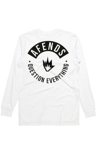 Afends Mens Geld - Long Sleeve Logo Tee