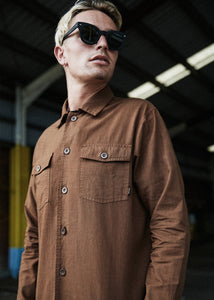 Afends Mens Maverick - Hemp Work Shirt