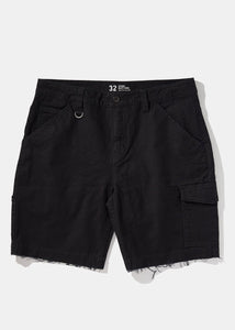 Afends Mens Heavy - Canvas Chino Walkshort - Black