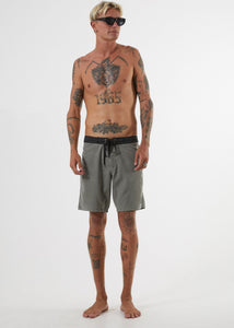 Afends Mens Hemp 4.0 - Fixed Waist Boardshort