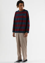 Load image into Gallery viewer, Afends Mens In Bloom - Knitted Crew Neck - Midnight
