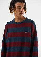 Load image into Gallery viewer, Afends Mens In Bloom - Knitted Crew Neck - Midnight
