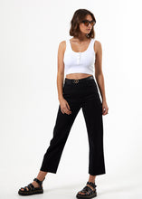 Load image into Gallery viewer, Afends Womens Shelby - Twill High Waist Wide Leg Jeans
