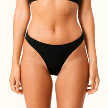 Load image into Gallery viewer, Afends Womens Black High Cut - High Cut Bikini Bottom
