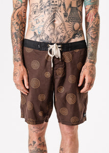 Afends Mens Dreamtime Vol 3 - Hemp Fixed Waist Boardshort