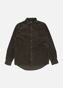 Afends Mens Faint - Hemp Corduroy Long Sleeve Shirt