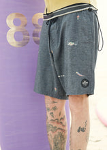 Load image into Gallery viewer, Afends Mens Kettleish - Hemp Fixed Waist Boardshort - Black
