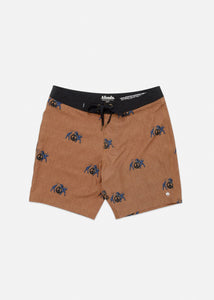 Afends Mens Cop Peace - Fixed Waist Boardshort
