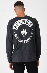 Afends Mens Geld - Long Sleeve Logo Tee